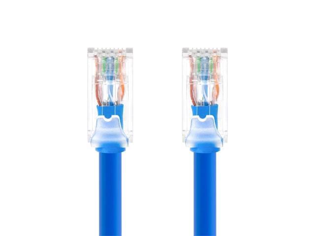 Monoprice Cat6A Component Level Patch Cable - 10 Feet - Blue UTP, 24AWG, 500MHz, Pure Bare Copper, Snagless RJ45, Ethernet Cable - Micro SlimRun...