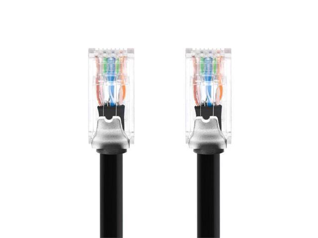 Monoprice Cat6A Component Level Patch Cable - 5 Feet - Black UTP, 24AWG, 500MHz, Pure Bare Copper, Snagless RJ45, Ethernet Cable - Micro SlimRun...