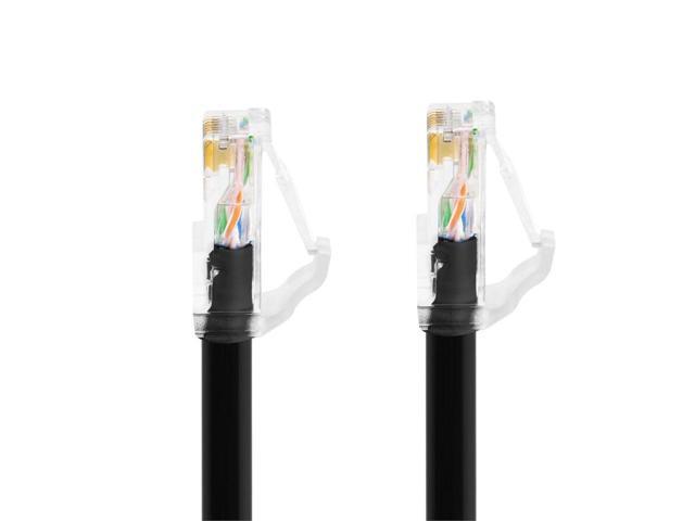 Monoprice Cat6A Component Level Patch Cable - 5 Feet - Black UTP, 24AWG, 500MHz, Pure Bare Copper, Snagless RJ45, Ethernet Cable - Micro SlimRun...