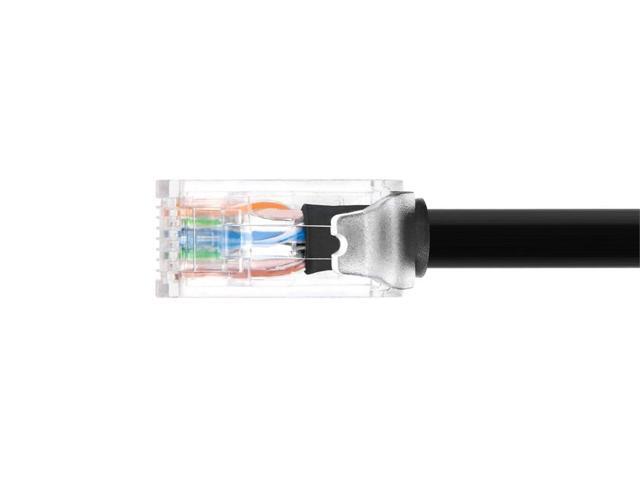 Monoprice Cat6A Component Level Patch Cable - 5 Feet - Black UTP, 24AWG, 500MHz, Pure Bare Copper, Snagless RJ45, Ethernet Cable - Micro SlimRun...