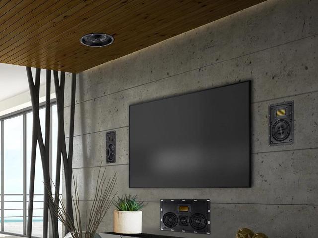 Monoprice Amber 2-Way Carbon Fiber Ceiling Speakers - 8 Inch With Magnetic Grille And Ribbon Tweeter (Pair) - image 12