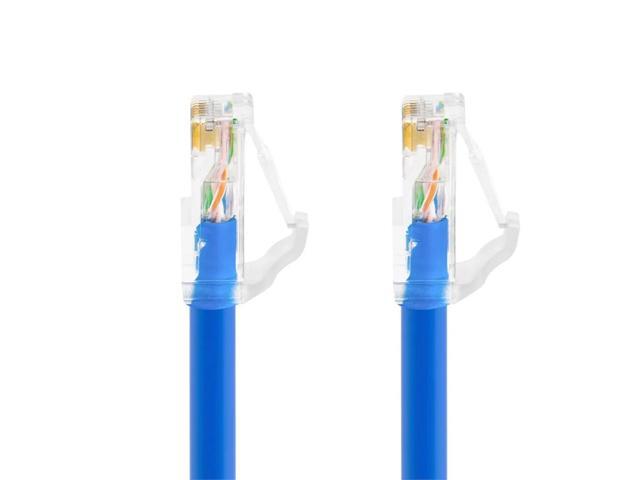 Monoprice Cat6A Component Level Patch Cable - 25 Feet - Blue UTP, 24AWG, 500MHz, Pure Bare Copper, Snagless RJ45, Ethernet Cable - Micro SlimRun...