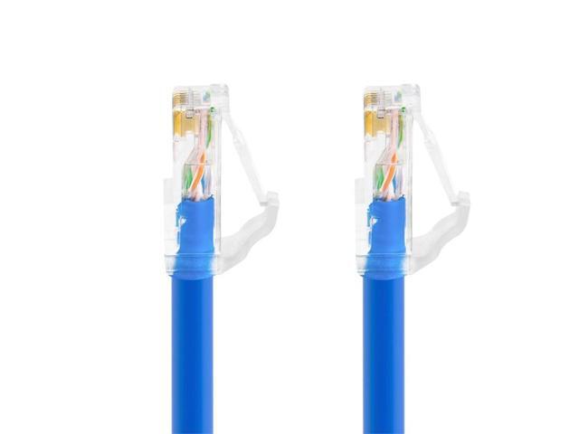 Monoprice Cat6A Component Level Patch Cable - 50 Feet - Blue UTP, 24AWG, 500MHz, Pure Bare Copper, Snagless RJ45, Ethernet Cable - Micro SlimRun...