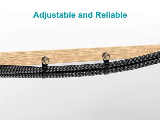 8-inch Mountable Head Cable Tie, 100pcs/Pack, 40 lbs Max Weight - Black