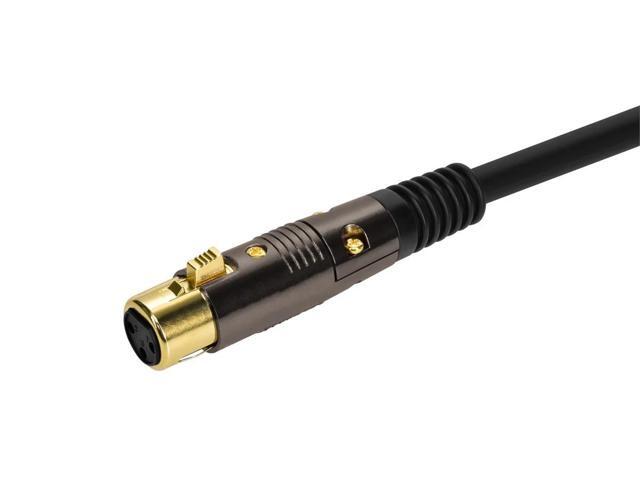 Monoprice XLR Male to XLR Female Cable [Microphone & Interconnect] - 100 Feet Gold Plated, 16AWG - Premier Series
