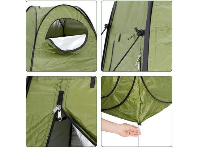 6FT Pop Up Privacy Tent Instant Shower Tent Portable Outdoor Rain Shelter, Camp Toilet, Dressing Changing Room with Carry Bag