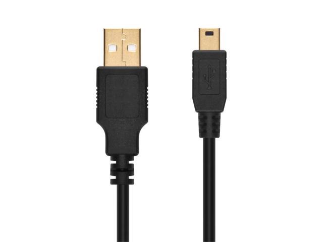 Monoprice USB/Lightning Cable - 15 Feet - Black USB-A to Mini-B, 5-Pin, 28AWG conductors