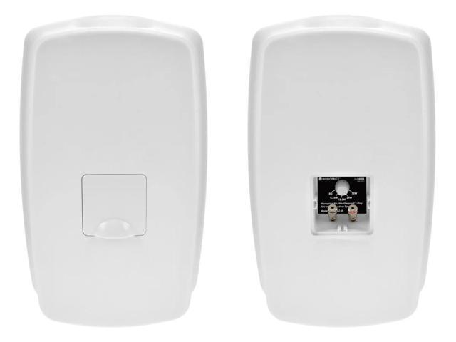Monoprice WS-7B-82-W 8in. Weatherproof 2-Way 70V Indoor/Outdoor Speaker, White (Each) For Use In Whole Home Audio Systems, Restaurants, Bars,...