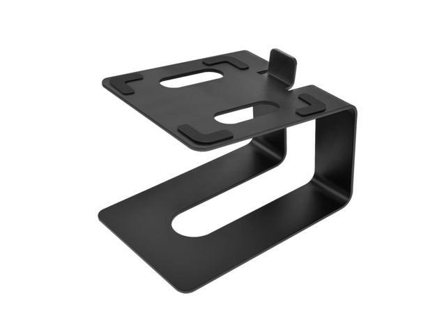 Monoprice Tilted Metal Desktop Bookshelf Speaker Stands Risers Pair with Vibration Absorption Pads, Supports up to 33lbs with 10° of Tilt, Perfect...
