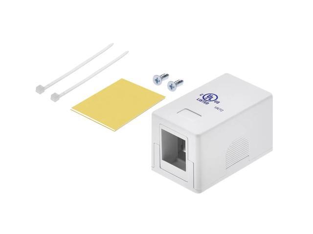 Monoprice 1-port Keystone Surface Mount Box - White