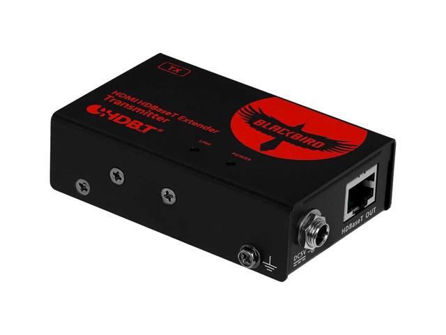 Monoprice Blackbird 4K HDMI HDBaseT Extender [TAA] Over Single Cat6a, Up To 100m (328ft) HDCP 2.2, plus 3D and Deep Color, 4096 × 2160 @ 60 Hz