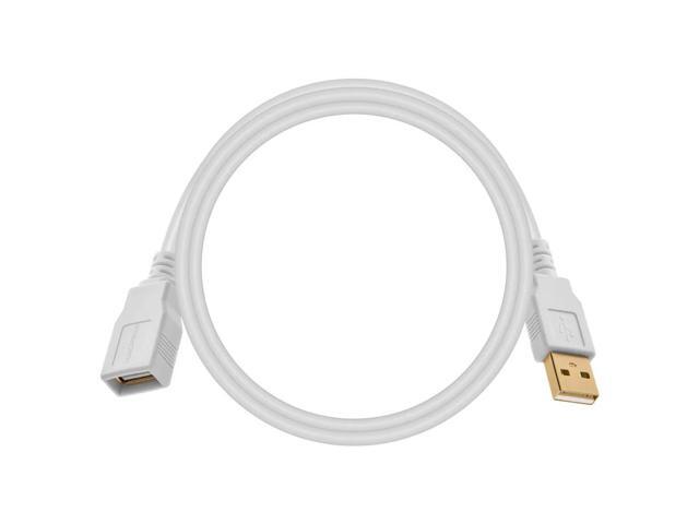 Monoprice USB 2.0 Extension Cable - 3 Feet - White USB Type-A Male to USB Type-A Female