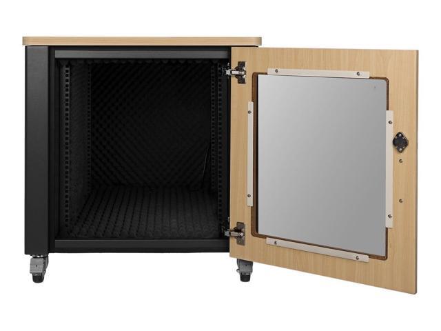 Monoprice Blackbird Pro 12U Quiet Network Rack, UltraQuiet Cooling, Removable Rear Panel, For Servers, Routers, UPS Systems, Switches, and...