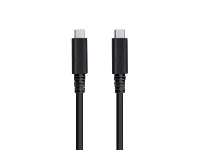 Monoprice USB4 Type-C Gen 3x2 40Gbps 100W PD, Black, 1m (3.28ft) Compatible with all Thunderbolt 3, USB 3.0 and 2.0, and USB Type C Devices