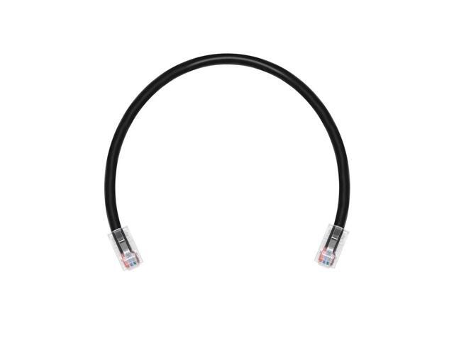 Monoprice Cat6A Patch Cable - 2 Feet - Black 26AWG, 10G, Bare Copper Conductor, Gold Plated Copper Connector, RJ45, Non-Booted Ethernet Cable