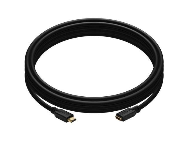 Monoprice Commercial Series High Speed HDMI Extension Cable, 4K @ 24Hz, 10.2Gbps, 24AWG, CL2, 10ft, Black