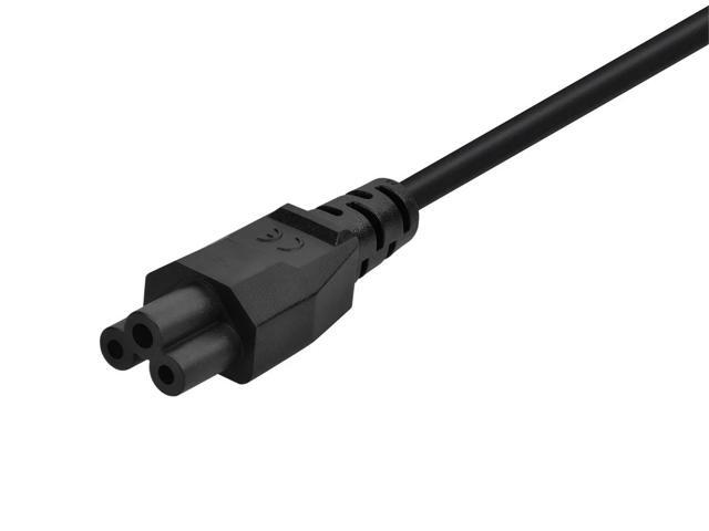 Monoprice Power Cord - 6 Feet - Black 2-Prong, CEE 7/7 SCHUKO (Europe) to IEC 60320 C5, 18AWG, 10amps