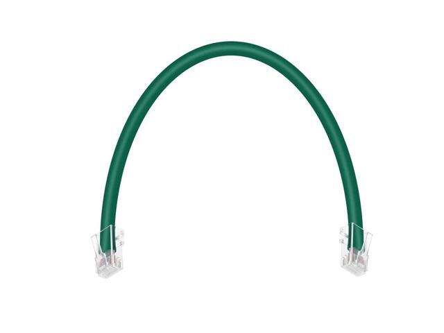 Monoprice Cat6 Ethernet Patch Cable - 1 Feet - Green Network Internet Cord - RJ45, Stranded, 550Mhz, UTP, Pure Bare Copper Wire, 24AWG - Zeroboot...