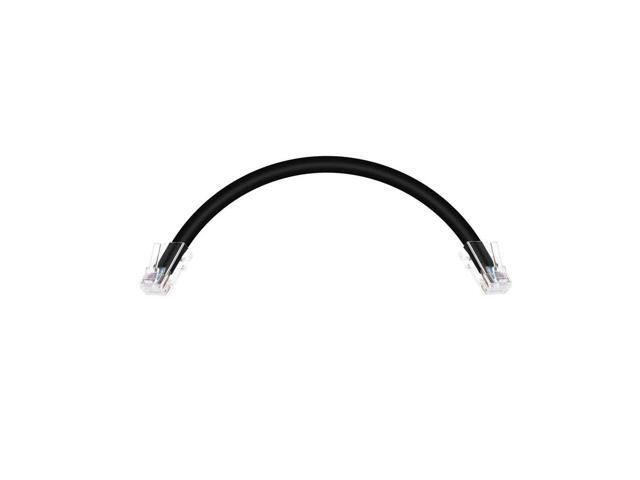 Monoprice Cat6 Ethernet Patch Cable - 0.5 Feet - Black, RJ45, Stranded, 550Mhz, UTP, Pure Bare Copper Wire, 24AWG - Zeroboot Series
