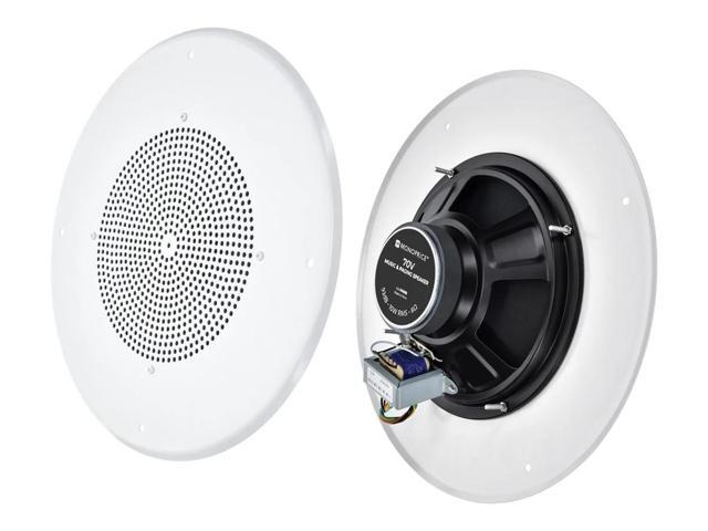 Monoprice 70V Music & Paging Speaker, For Paging, Background Music, and Notification in Stores, Restaurants, Schools, Malls
