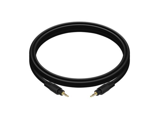 Monoprice Audio Cable - 6 Feet - Black Premium 3.5mm Stereo Male to 3.5mm Stereo Male 22AWG, Gold Plated