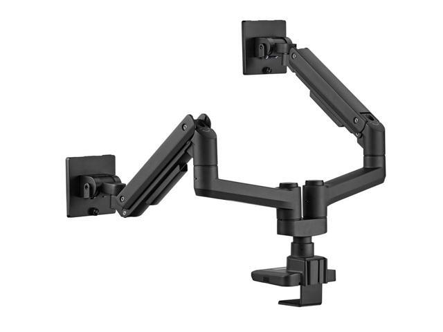 Workstream by Monoprice Heavy Duty Dual Monitor Gas Spring Desk Mount - Up to 35in/44 lbs Ultrawide Screens, Detachable