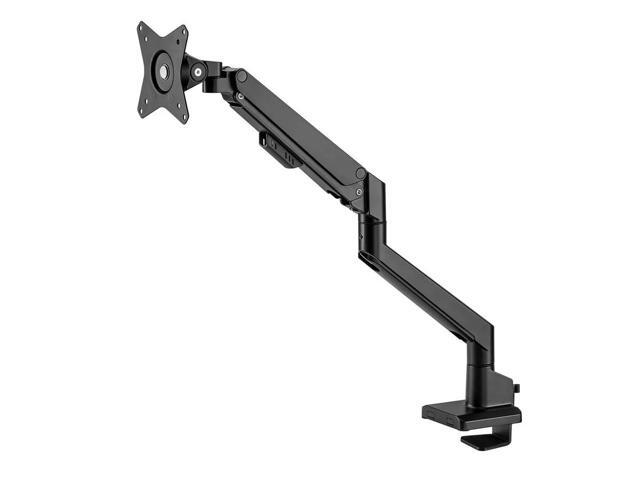 Workstream by Monoprice Low Profile Single Monitor Gas Spring Desk Mount - Up to 32in/19.8 lbs Screens, Detachable VESA