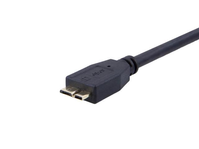 Monoprice USB-A to Micro B 3.0 Cable - 2 Meters - Black (3 Pack) Compatible with Samsung Galaxy S5, Note Pro 12.2, Note 3, WD Western Digital My...