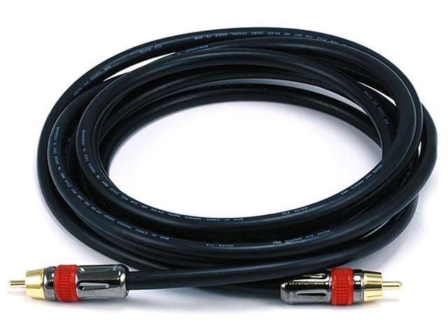 Monoprice 10ft High-quality Coaxial Audio/Video RCA CL2 Rated Cable - RG6/U 75ohm (for S/PDIF, Digital Coax, Subwoofer,