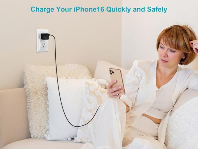 Monoprice 2-Pack USB-C Mini GaN Charger - 35W PD 3.0, Fast Charging, Compatible with iPhone, iPad, Samsung Galaxy, Black