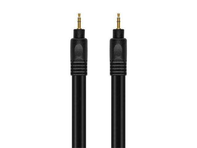 Monoprice 50ft Premium 3.5mm Stereo Male to 3.5mm Stereo Male 22AWG Cable (Gold Plated) - Black