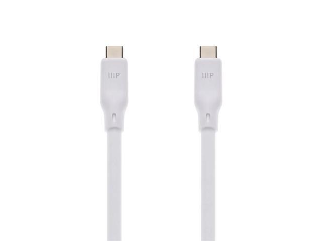 Monoprice USB4 Gen 2 Silicone Cable 6ft White
