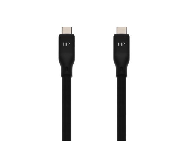 Monoprice USB4 Gen 3 Silicone Cable 3ft Black