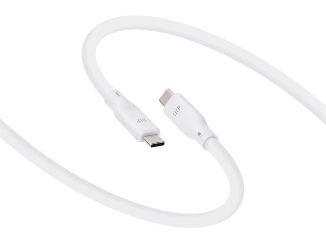 Monoprice USB4 Gen 3 Silicone Cable 3ft White