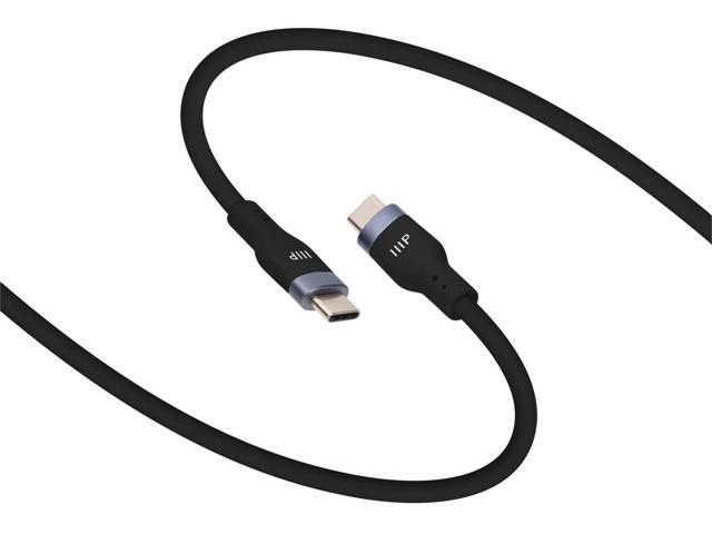 Monoprice USB 2.0 USB-C to USB-C Silicone Cable 6ft Black