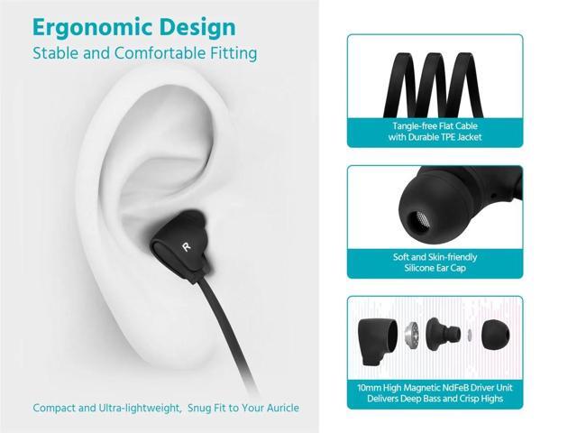 Monoprice Premium USB-C Wired Earbuds with Mic for Smartphones, Tablets, Laptops & Gaming