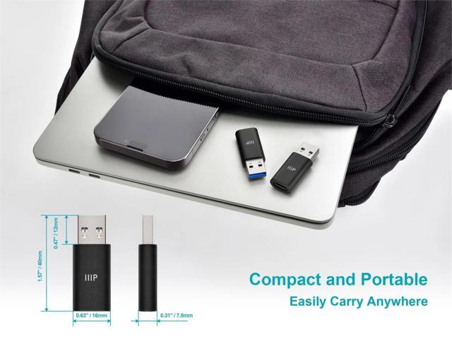 Monoprice USB-A Male to USB-C Female Adapter, 10Gbps High-Speed Converter