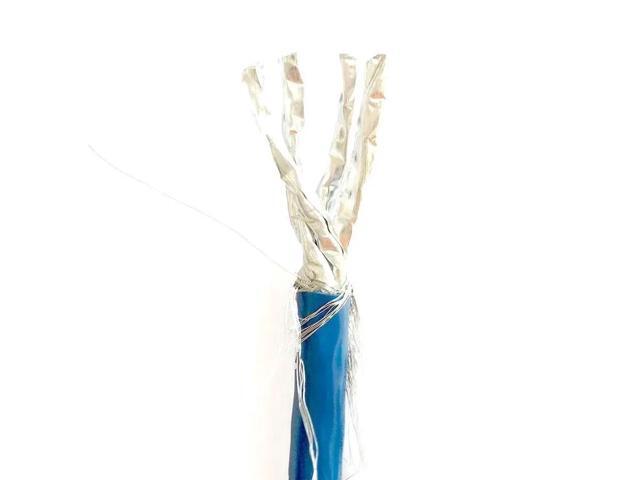 Monoprice Entegrade Cat8 Network Cable V2 - 1000 Feet - Blue 2GHz S/FTP Solid, 22AWG, Bulk Bare Copper, 40G, For Networking, LAN, Modem, Router