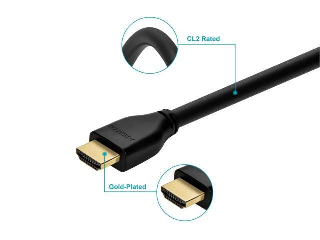 Monoprice 8K Certified Ultra High Speed HDMI Cable - 8K60Hz, 4K120Hz, 48Gbps, HDR, VRR, CL2 Rated, 25ft, Black
