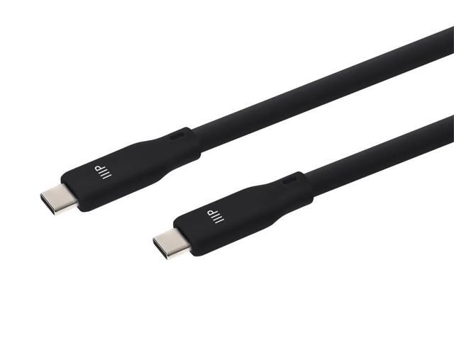 Monoprice USB4 Gen 2 Silicone Cable 6ft Black - 2 Pack