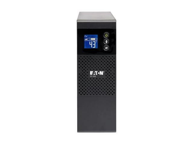 Eaton 5S UPS 1000VA 600 Watt 120V LCD Line-Interactive Battery Backup ECO USB - Tower - 3 Minute Stand-by - 110 V AC Inp