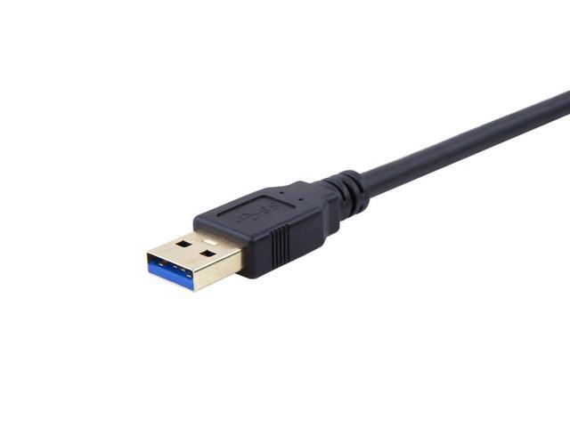 Monoprice USB 3.0 Cable - 6 Feet - Black USB Type-A Male to USB Type-B Male, compatible with Brother, HP, Canon, Lexmark, Epson, Dell, Xerox,...