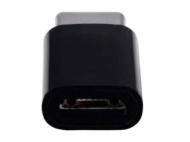 Monoprice USB-C to Micro B Adapter - Black, Male to Female With Gold Plated Contacts