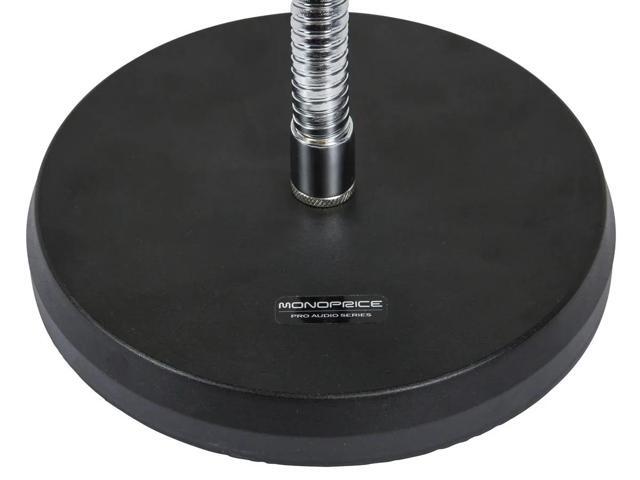 Desktop Microphone Stand with Gooseneck and Solid Base
