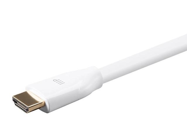 Monoprice HDMI Cable - 6 Feet - White Certified Premium, High Speed, 4k@60Hz, HDR, 18Gbps, 28AWG, YUV 4:4:4, Compatible with UHD TV and More