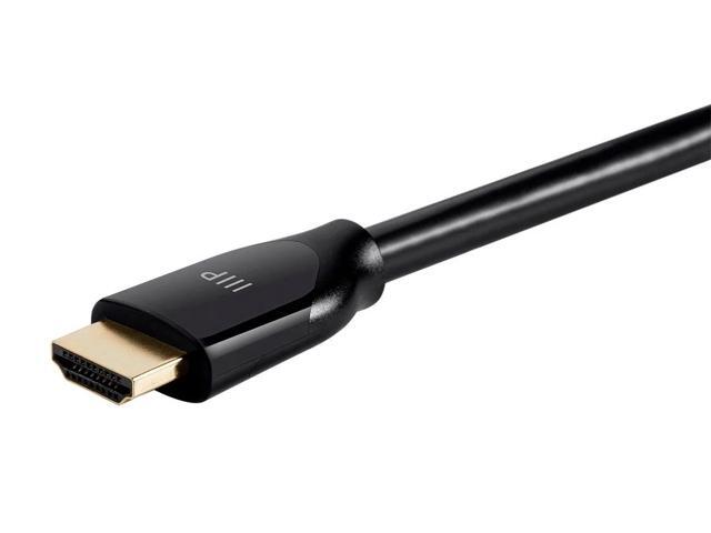 Monoprice HDMI Cable - 25 Feet - Black Certified Premium, High Speed, 4K@60Hz, HDR, 18Gbps, 24AWG, YUV 4:4:4, Compatible with UHD TV and More