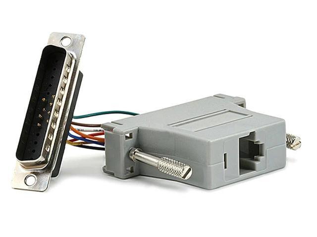 Monoprice DB25 Male to RJ-45 Modular Adaptor - Grey