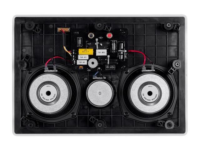 Monoprice 3-Way Carbon Fiber In-Wall Speaker Center Channel - Dual 5.25-inch (Single) With Ribbon Tweeter - Amber Series