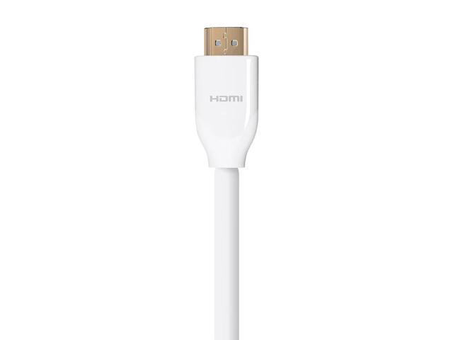 Monoprice HDMI Cable - 6 Feet - White Certified Premium, High Speed, 4k@60Hz, HDR, 18Gbps, 28AWG, YUV 4:4:4, Compatible with UHD TV and More