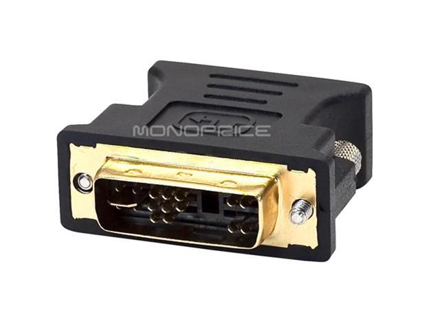 Monoprice Inc. Dvi-A Dual Link Male To Hd15(Vga) Female Adapter (Gold Plated)